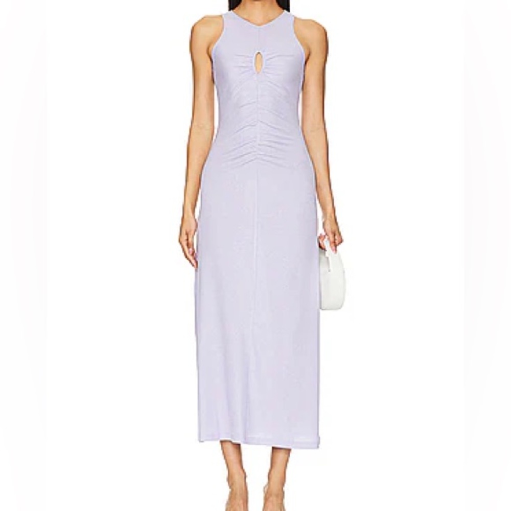 NWT MinkPink Electra Shimmer Lilac Dress